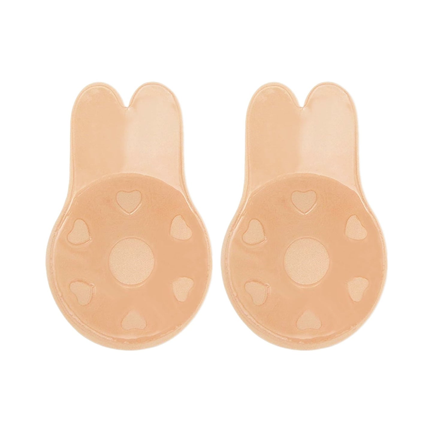 Sutien Invizibil cu Silicon Autoadeziv, Efect de Push-Up, Fara Bretele, Reutilizabil, Liftup, Marime Universala, 10.5 cm, Bej