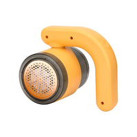 Aparat Pentru Curatat Scame, Par Si Praf, cu LED, Pentru Diferite Tipuri De Material, Cu Lame Din Otel Inoxidabil, Compartiment de Depozitare, Maner Reglabil, 11x10.5x8.7 cm, Galben