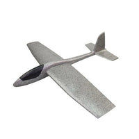 Avion Zburator, Tip Planor, 83 cm Lungime, +3 Ani, din Polistiren, Aruncare 10 - 30 m, Gri