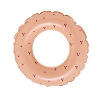 Colac de inot gonflabil pentru copii, Portocaliu, Model cu cirese, diametru 66 cm