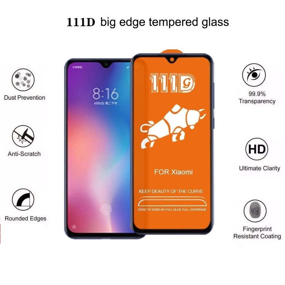 Folie Sticla® compatibila cu Xiaomi Redmi 7A 111D Negru