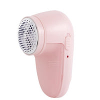 Aparat Scame si Par Haine, Electric, USB inclus, Periuta Curatare, pentru Diferite Tesaturi, 13 x 6.8 x 5.8 cm, Roz
