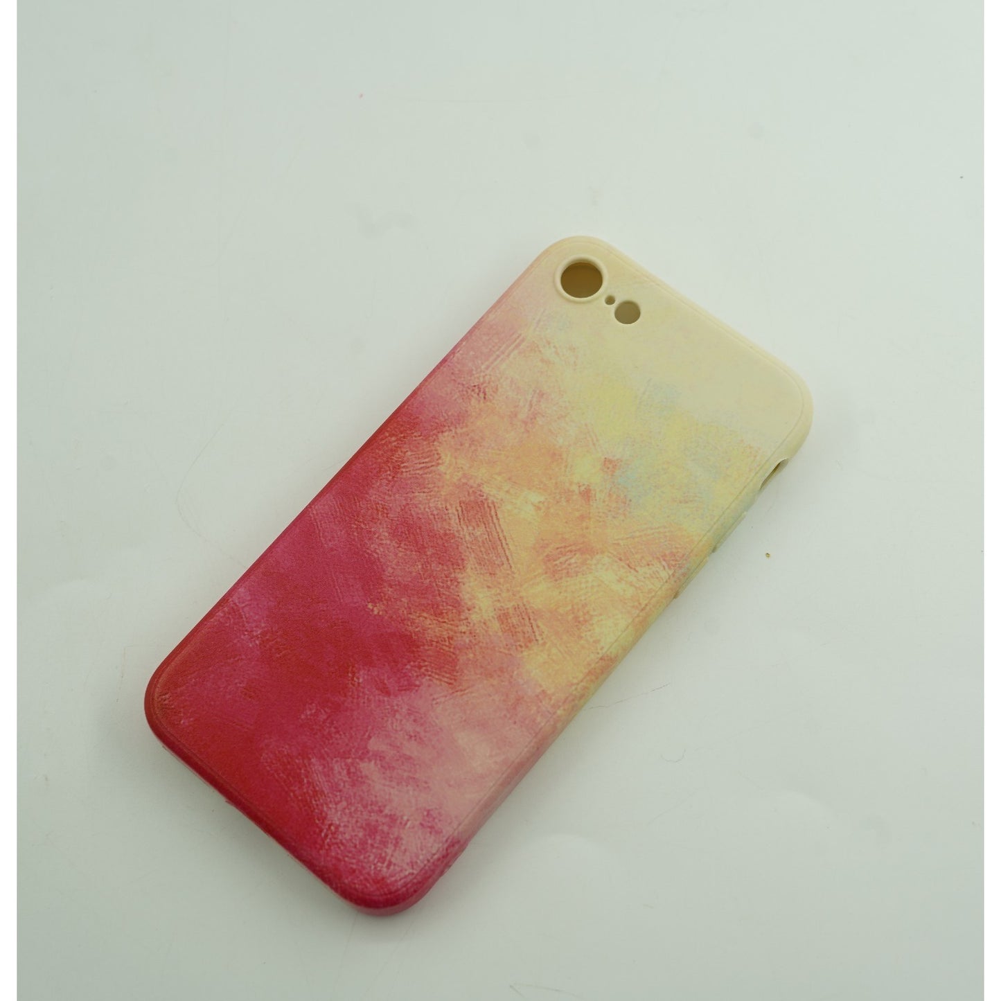 Husa protectie compatibila cu Apple iPhone XR Tpu Ombre, Roz/Galben