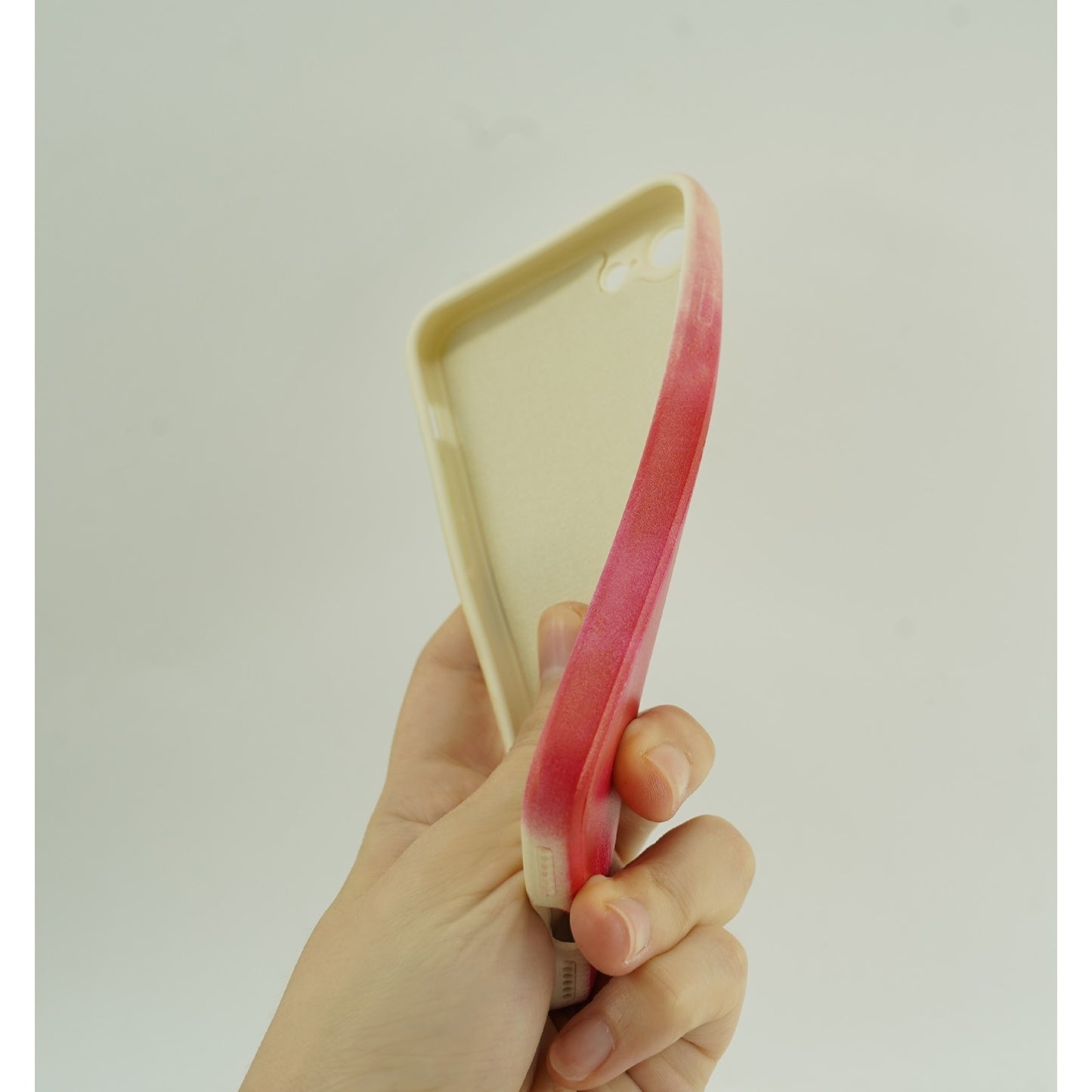 Husa protectie compatibila cu Apple iPhone XR Tpu Ombre, Roz/Galben