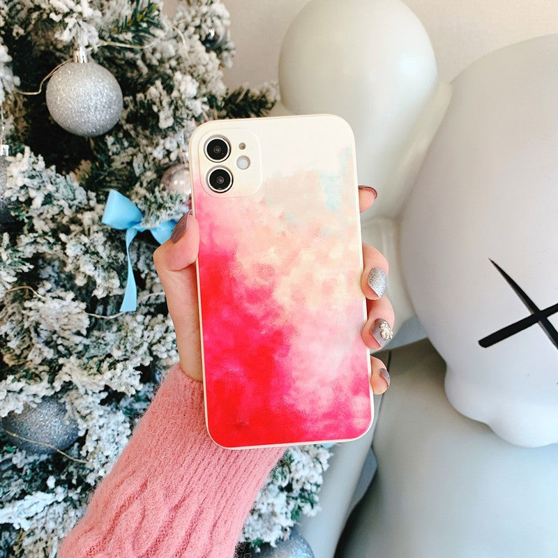 Husa protectie compatibila cu Apple iPhone XR Tpu Ombre, Roz/Galben