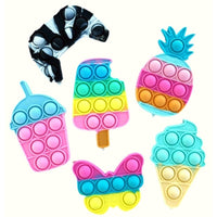 Jucarie antistres din silicon, Pop It Now and Flip It, Stickere, Model mixt
