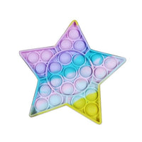 Jucarie Antistres, Tip Pop It Now and Flip It, Steluta, din Silicon, Multicolor