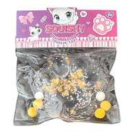 Jucarie Antistres Squishy, cu Revenire Lenta, Model Cat Paw, 12.5x10.5 cm, 220g, Ambalaj Transparent, Culori Diferite