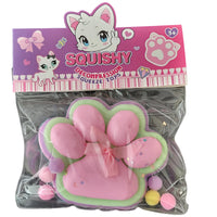 Jucarie Antistres Squishy, cu Revenire Lenta, Model Labuta de Pisica, 200g, 12.5 x 10.5 cm Squeeze Pinch Family, Ambalaj Transparent, Model 11