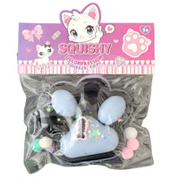 Jucarie Antistres Squishy, cu Revenire Lenta, Model Labuta de Pisica, 200g, 12.5 x 10.5 cm Squeeze Pinch Family, Ambalaj Transparent, Model 12