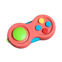 Jucarie Interactiva, Model Fidget Pad, Antistres, +3 Ani, Functii Multiple, 5.5 x 3.5 x 11 cm, Roz