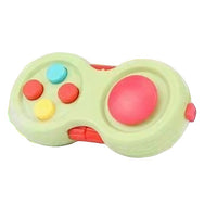 Jucarie Interactiva, Model Fidget Pad, Antistres, +3 Ani, Functii Multiple, 5.5 x 3.5 x 11 cm, Verde