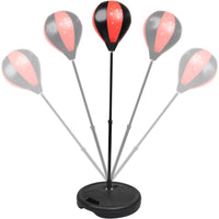 Jucarie Interactiva, Model Sfera de Box cu Suport, Manusi Incluse, Inaltime Reglabila, +3 Ani, 120 x 20 x 23.5 cm, Rosu/ Negru