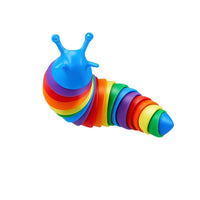 Jucarie Senzoriala pentru Copii, Model Melc, cu Articulatii, 19 cm, Multicolor