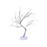 Lampa de veghe LED cu baterii si USB, Model Copac din cupru, Multicolor