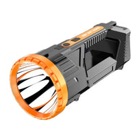 Lanterna LED, Incarcare USB, Autonomie 8-24h, 2 Surse de Lumina, Principal si Lateral, Raza Maxima 100-200 m, COB, 5W, 23 x 10 x 10 cm, Galben