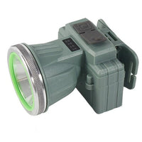 Lanterna LED de Montat pe Cap, cu Raza Lunga de Zoom, Reincarcabila USB, Far Telescopic, Rezistent la Apa, Reglabil, pentru Pescuit in Aer Liber, Camping, Lumina Puternica, Lanterna, 8.6x7.5x6.5cm, Verde Deschis