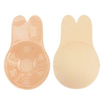 Sutien Invizibil cu Silicon Autoadeziv, Efect de Push-Up, Fara Bretele, Reutilizabil, Liftup, Marime Universala, 10.5 cm, Bej
