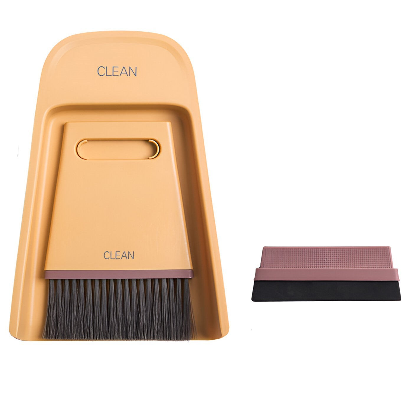 Set Mini Matura si Faras, Uz Casnic, Doua Perii, pentru Birou, Bucatarie, Casa, 19.5x13.8x3.6 cm, Galben