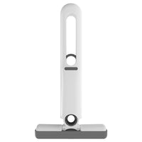 Mop de mână, mini portabil, cu sistem de stoarcere, dispozitiv de curățare manuală, cu burete absorbant, material PVA, suprafețe și ferestre multiple, 29,5 x 15,5 cm, alb Culoare: Patentat [mop mic + 2 PU care nu se întăresc niciodată Mian Tou]
