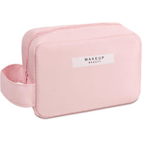 Portfard, cu Maner, Material Impermeabil, pentru Cosmetice, 16 x 11 x 7 cm, Roz