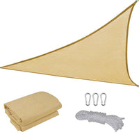 Prelata de soare/ Copertina de tip parasolar pentru terasa si gradina, triunghiulara, 3x3x3 m, galbena