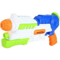 Pistol cu Apa pentru Copii, Rezervor, Pentru Piscina/Plaja, 6ani+, Albastru/Multicolor, 1000ML