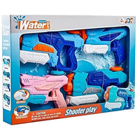 Set 4x Pistol cu Apa pentru Copii, 6ani+, Multicolor, 2x 550 ML +  2x 300 ML