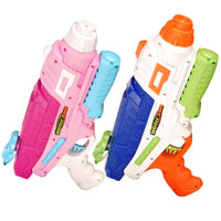 Set 2x Pistol cu Apa pentru Copii, Rezervor, Pentru Piscina/Plaja, 6ani+, Roz + Albastru, 600 ML