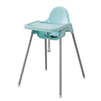 Scaun de Masa, pentru Bebelusi si Copii 6-36 Luni, din Plastic/Metal, Centura in 2 Puncte, Tava Detasabila, 63 x 57 x 85 cm, Albastru