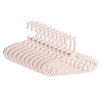 Set 10 Umerase pentru Copii, Potrivite pentru Uscarea si Depozitarea Hainelor de Bebelusi, 28x16.7 cm, Roz