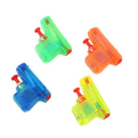 Set 4 Mini Pistoale cu Apa, Jucarii de Vara, pentru Copii, 4 Culori Transparente Random