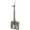 Set Matura si Faras cu Coada, cu Dinti de Pieptene pentru Curatare Matura, rotativ, pliabil, detasabil, Otel inoxidabil si Polipropilena, 99 x 30 cm Verde