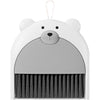 Set Matura si Faras, Pentru Birou, din PP, Model Ursulet, 23.5 x 18 cm, Gri