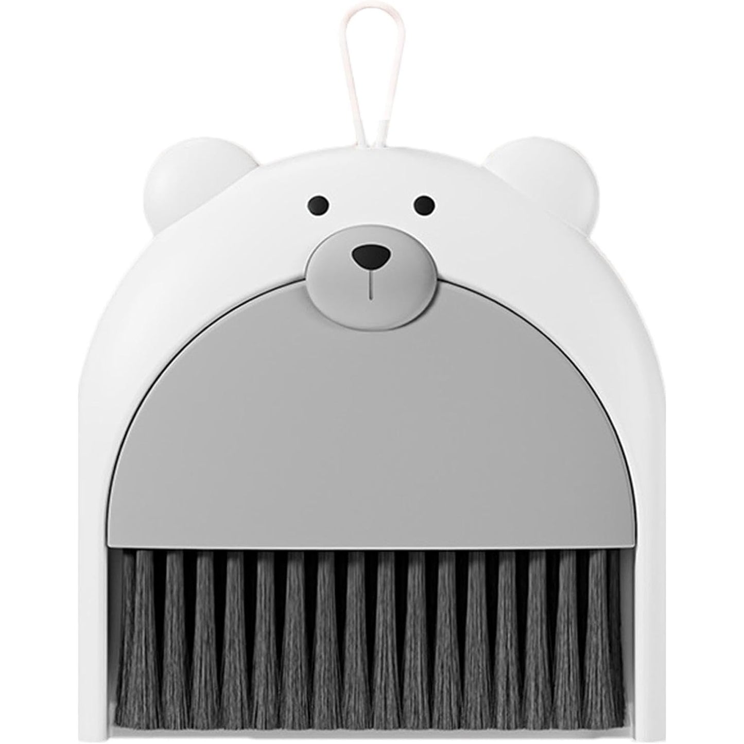 Set Matura si Faras, Pentru Birou, din PP, Model Ursulet, 23.5 x 18 cm, Gri