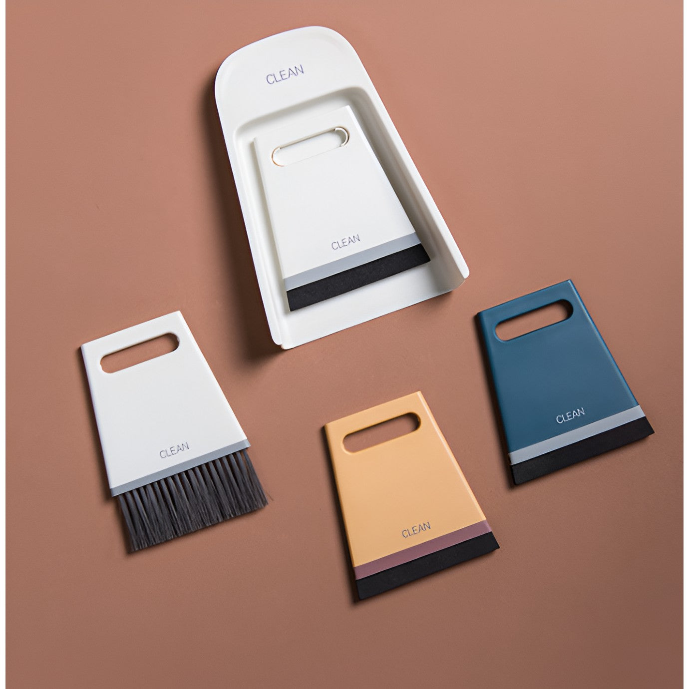 Set Mini Matura si Faras, Uz Casnic, Doua Perii, pentru Birou, Bucatarie, Casa, 19.5x13.8x3.6 cm, Albastru