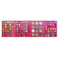 Paleta de Machiaj, KEVIN &amp; COCO, Good Luck, Fard de Pleoape, Iluminator, Blush Cremos, 117 culori, 19 x 14.8 x 3.4 cm
