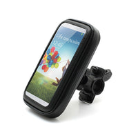 Suport husa telefon mobil pentru bicicleta si motocicleta, rezistent apa si socuri, touchscreen, 360 rotativ, negru, 4.8 - 5.4 inch